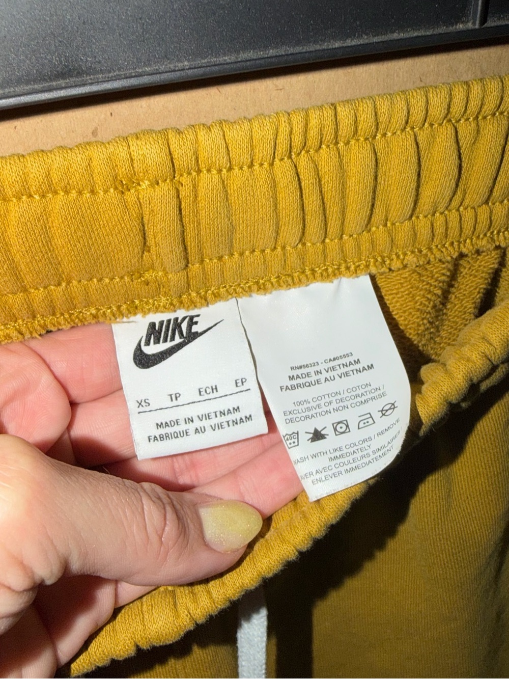 Nike Men’s Mustard Yellow Athletic Fleece Shorts - Picture 3 of 7